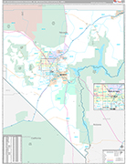 Las Vegas-Henderson-Paradise Wall Map Premium Style